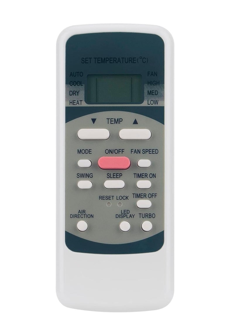 ELTRAZONE Replacement Remote Control Compatible with Air Conditioner Models R51L1/BGE, R51L5/BGE, R51L10/BGE, R51E, R51CE, R51MCE, R51DE, R51MBGE, R51I4BGE – No Setup Required, Easy-to-Use, Long-Range Signal, Ergonomic Design, Reliable Performance, Ideal for Home or Office Use - Image 1