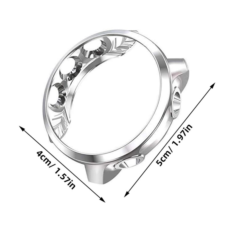 Silver TPU Watch Case Cover Electroplated Fit Scratch Resistant Precise Cutouts - Image 3