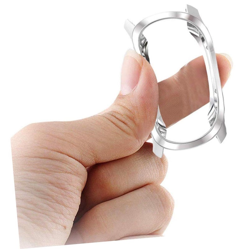 Silver TPU Watch Case Cover Electroplated Fit Scratch Resistant Precise Cutouts - Image 5