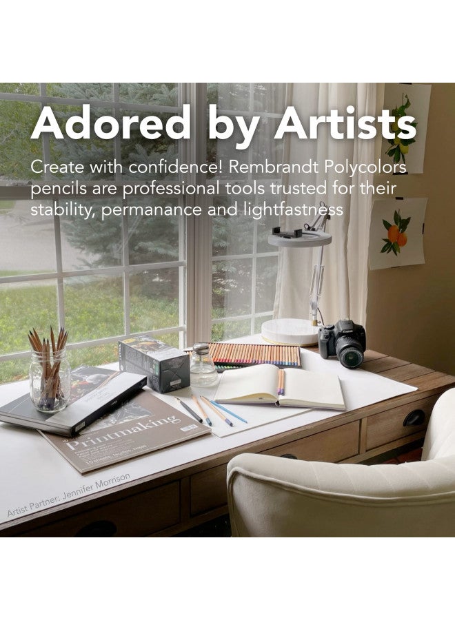 Lyra Rembrandt Polycolor Colored Pencils - 100 Colored Pencils and Accessories for Professional Artists and Students - Vibrant Coloring Pencils in Wooden Carrying Case for Drawing Coloring and More - Image 5