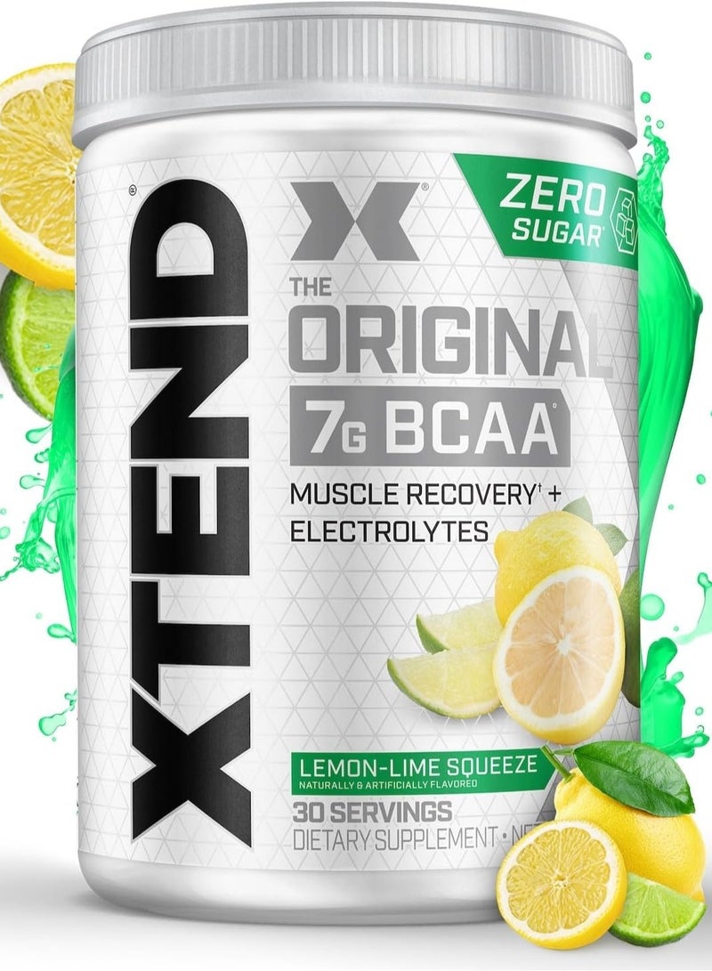 XTEND Original BCAA Powder Zero Sugar With Electrolytes for Hydration & Muscle Repair, Post-Workout Supplement, Lemon Lime Squeeze Flavor - 30 Servings - Image 2