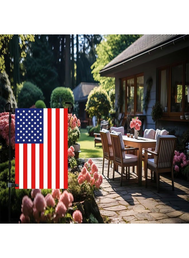 Akeydeco Garden Flag Stand-Holder-Pole with Garden Flag Stopper and Anti-Wind Clip 36.3"H x 16.5"W For USA Flag Or Season Garden Flags Keep Your Flags from Flying Away in High Winds - Image 2