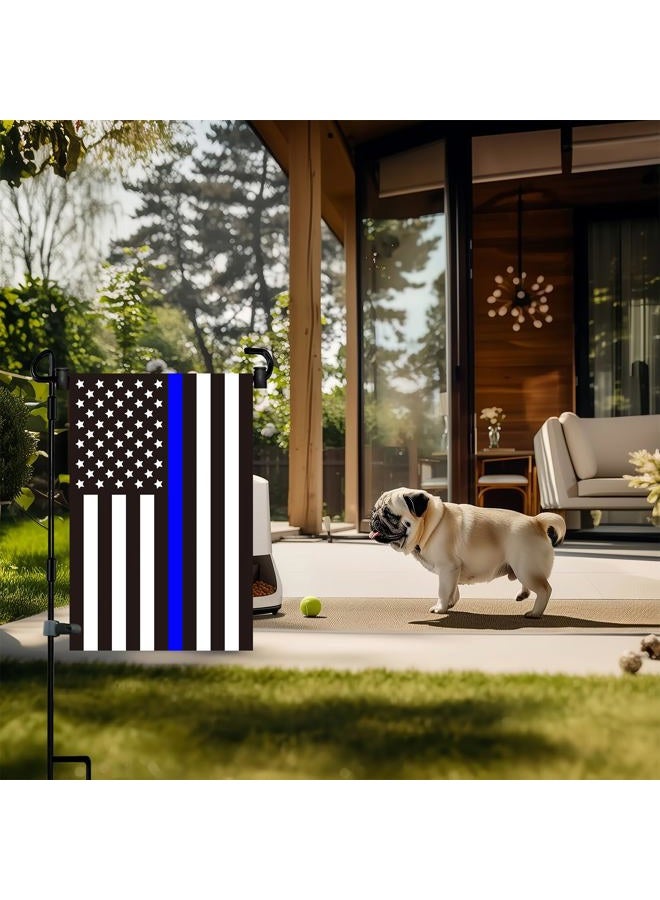 Akeydeco Garden Flag Stand-Holder-Pole with Garden Flag Stopper and Anti-Wind Clip 36.3"H x 16.5"W For USA Flag Or Season Garden Flags Keep Your Flags from Flying Away in High Winds - Image 3