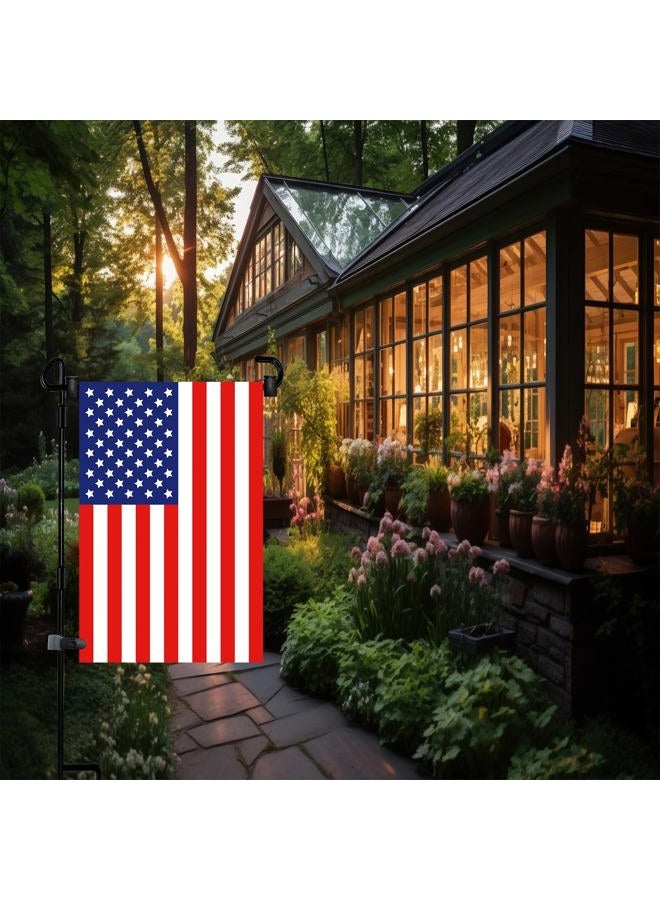 Akeydeco Garden Flag Stand-Holder-Pole with Garden Flag Stopper and Anti-Wind Clip 36.3"H x 16.5"W For USA Flag Or Season Garden Flags Keep Your Flags from Flying Away in High Winds - Image 4