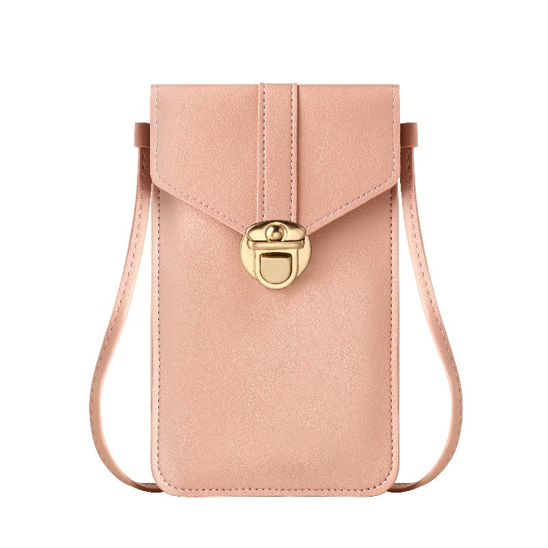 New Mobile Phone Bag Women'S Fashion Mini Female Student Korean-Style All-Match Coin Purse Transparent Touch Screen Small Bag Crossbody Bag - Image 1