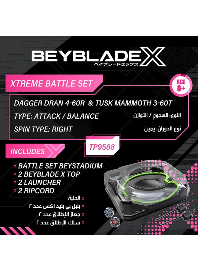 BeyBlade X Xtreme Battle Set, Includes Beystadium, 2 Spinning Tops & Launchers, Spinning Toys for 8+ Year Old Kids, High-Speed Action & Epic Battles - Image 5