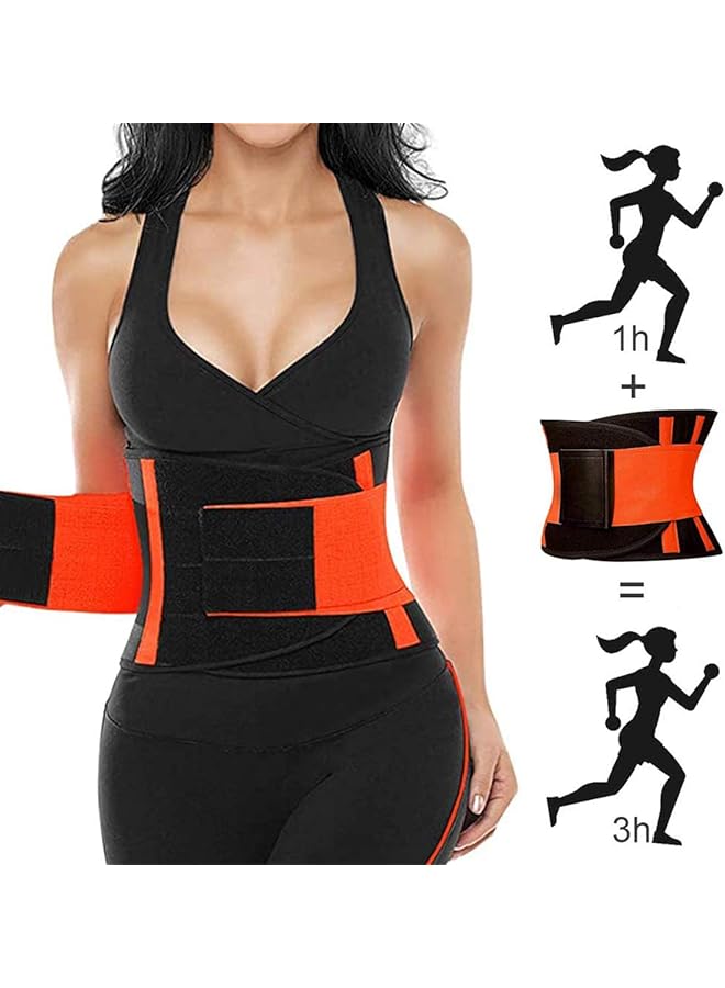 PROMASS Waist Trimmer, Women's Trainer Belt, Slimmer Belt, Sport Girdle Belt, Women Waist Trainer Belt Hourglass Body Shaper Slimming Workout Cincher Weight Loss - Image 1