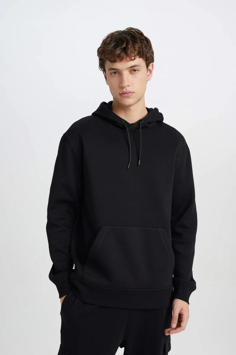 DeFacto Regular Fit Long Sleeve Hoodie