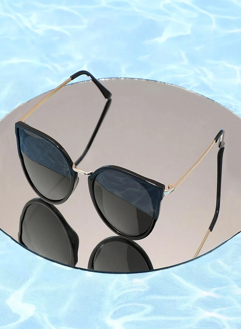 Haute Sauce Black Wayfarer Sunglass
