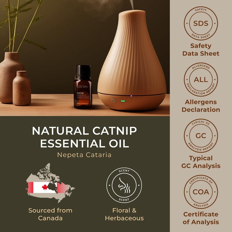 Gya Labs Catnip Essential Oil - 0.34 Fl Oz - for Hair, Skin, Diffuser, Aromatherapy & DIY Candle Making Scent - Image 5