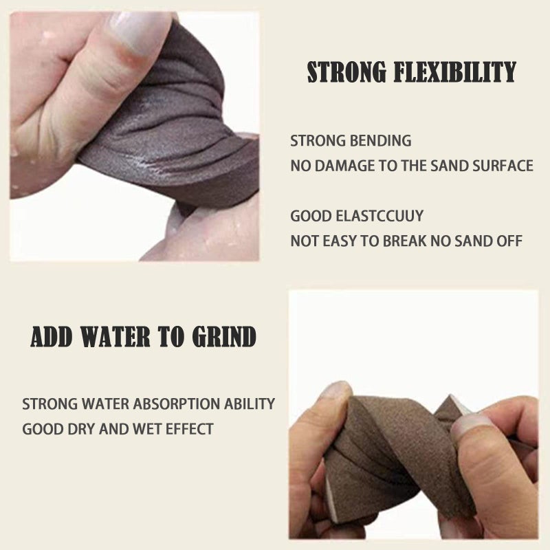Hubaow Sanding Sponge  320 Grit Assortment Sanding Block  Wet And Dry Dual-Use Sander Sponges For Drywall Metal  Sandpaper Sponge For Wood  Washable And Reusable - Image 5