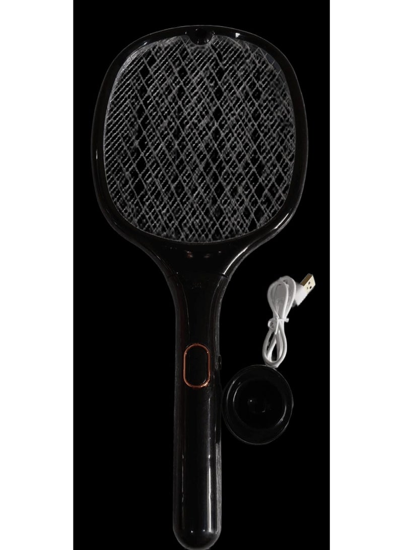 Smart Electric Mosquito Swatter - 2 in 1 - USB Rechargeable Mosquito Killer with Vertical Mounting Base and Insect Attractive Light - Multi-Color - Instant and Effective Home Protection. - Image 4