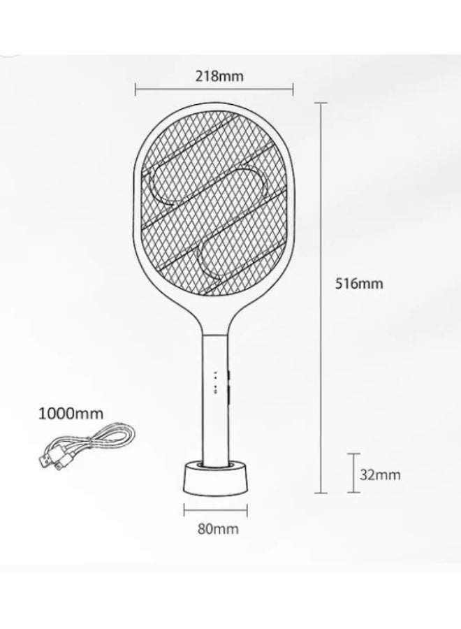 Smart Electric Mosquito Swatter - 2 in 1 - USB Rechargeable Mosquito Killer with Vertical Mounting Base and Insect Attractive Light - Multi-Color - Instant and Effective Home Protection. - Image 5