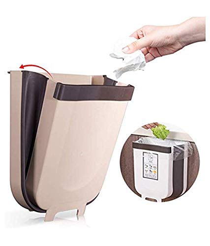 Wagmine Wagmine Cabinet Door Hanging Trash Can Collapsible Dust Bin Room Car Waste Box Foldable Waste Bins Hanging Trash Holder Dustbin Kitchen Tools  - Image 1