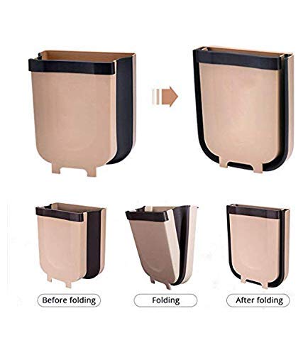 Wagmine Wagmine Cabinet Door Hanging Trash Can Collapsible Dust Bin Room Car Waste Box Foldable Waste Bins Hanging Trash Holder Dustbin Kitchen Tools  - Image 2
