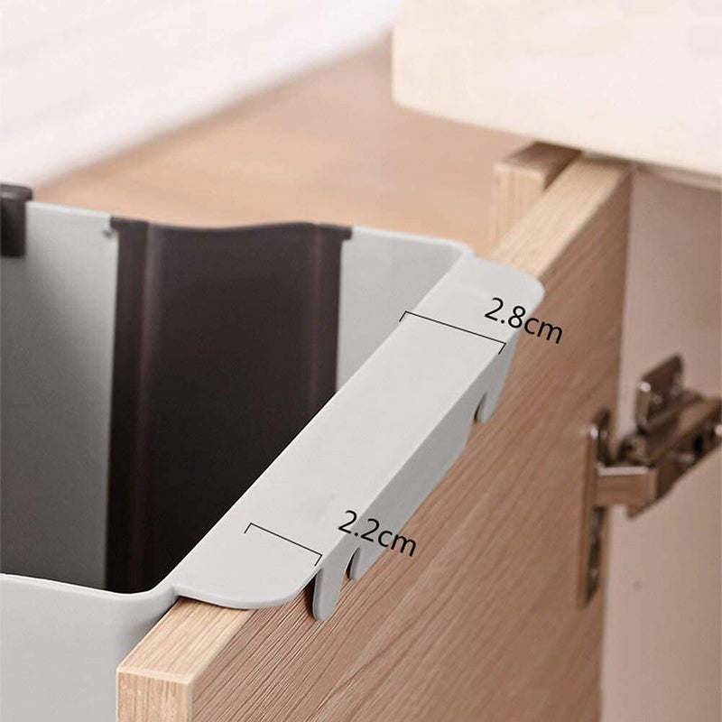 Wagmine Wagmine Cabinet Door Hanging Trash Can Collapsible Dust Bin Room Car Waste Box Foldable Waste Bins Hanging Trash Holder Dustbin Kitchen Tools  - Image 3