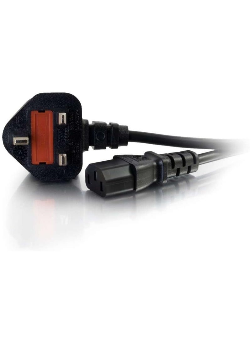 GUDOO 1.5 Metre UK Power Cable IEC320C13 to BS 1363 6 Foot Kettle Lead Power Cord Black - Image 5