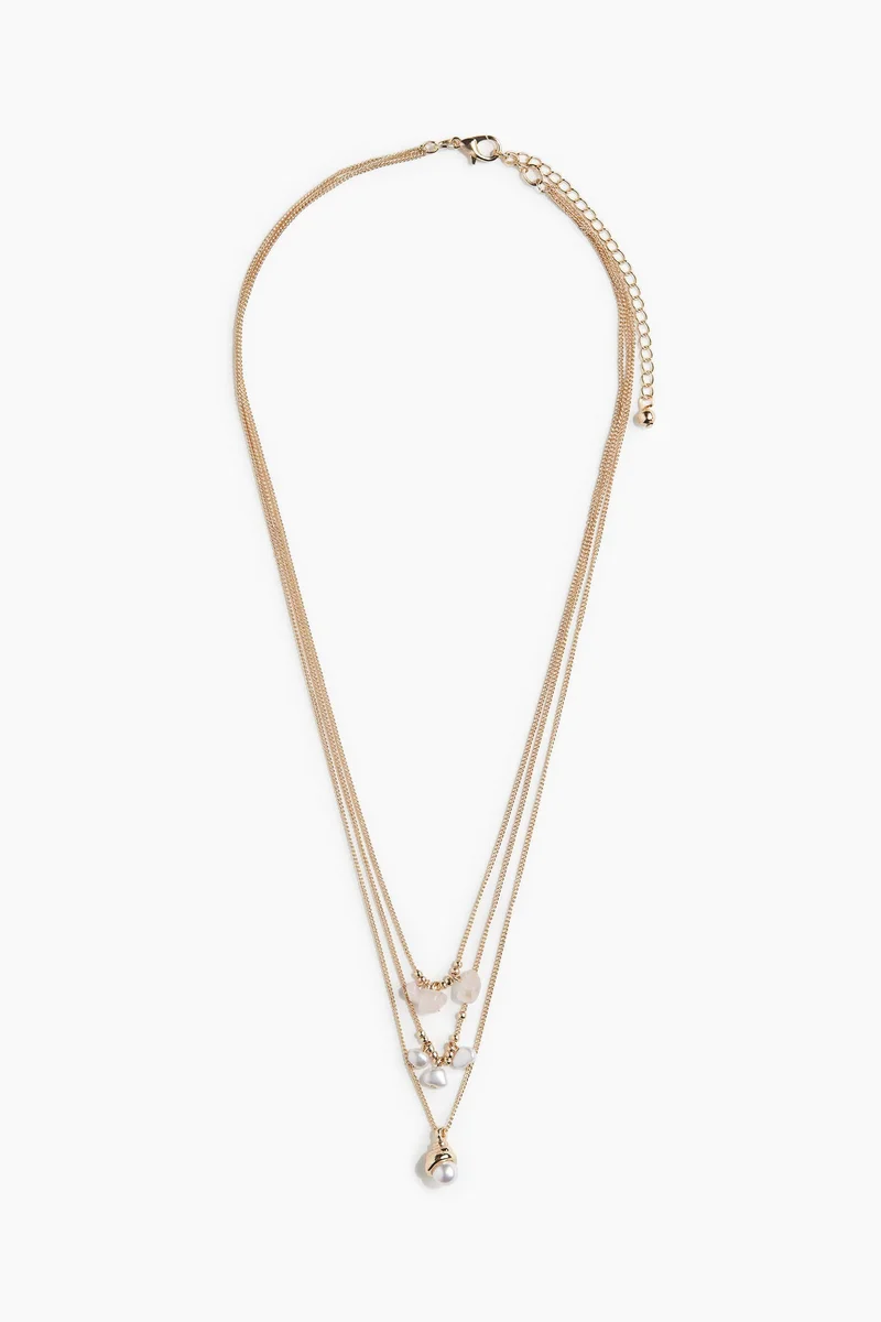 H&M Three-strand pendant necklace