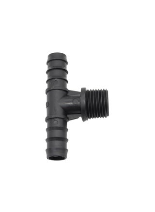 Black, Male Tee 13mm to 1/2 Inch