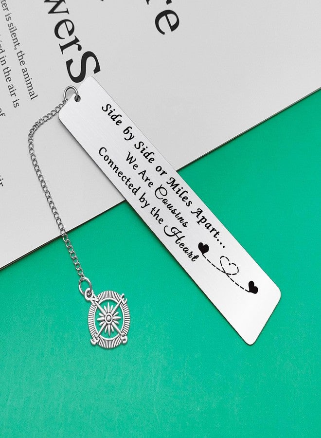 Baipilu Cousins Gifts for Women Inspirational Bookmark Gift Friendship Gift for Cousin Appreciation Gift for Cousin Thank You Bookmark Gift Graduation Birthday Gift for Cousin Back to School Gift for Cousins - Image 4