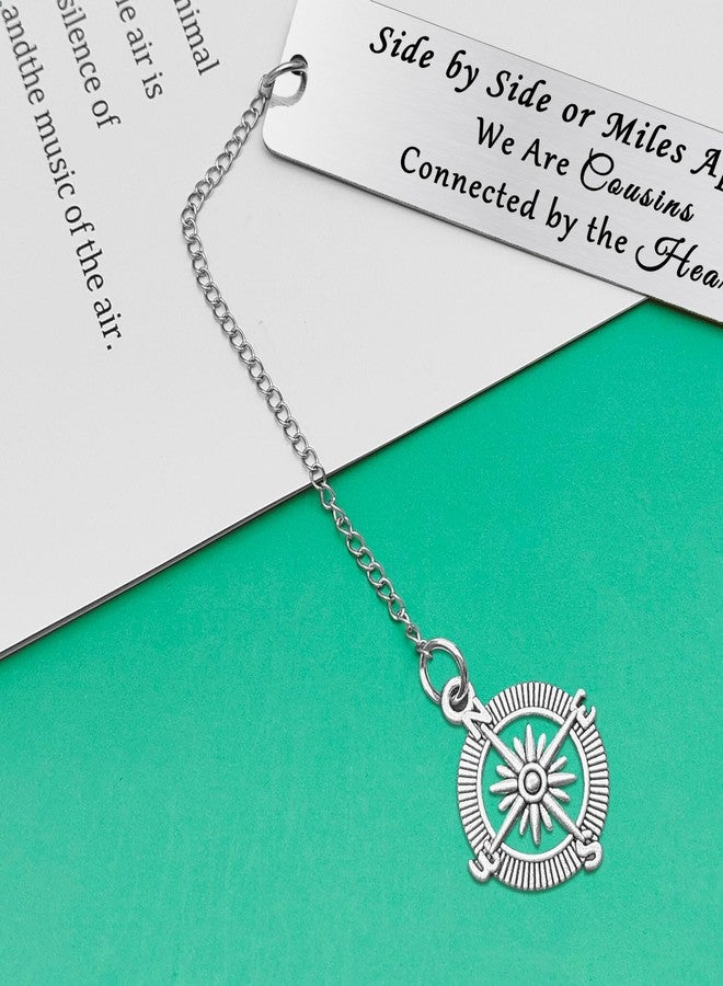 Baipilu Cousins Gifts for Women Inspirational Bookmark Gift Friendship Gift for Cousin Appreciation Gift for Cousin Thank You Bookmark Gift Graduation Birthday Gift for Cousin Back to School Gift for Cousins - Image 3