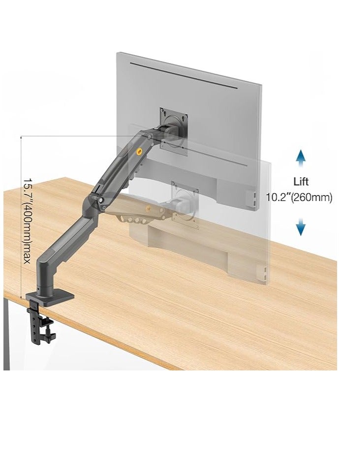 NB Monitor Arm for 17-30 inch Screen with Height Adjustable Monitor Mount, Full Motion Monitor Holder, Gas Spring VESA 75/100mm, Weight 2-9kg - Image 4
