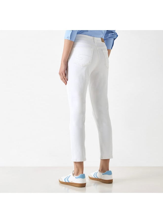 Lee Cooper Lee Cooper Solid Regular Fit Jeans with Pockets  - Image 3