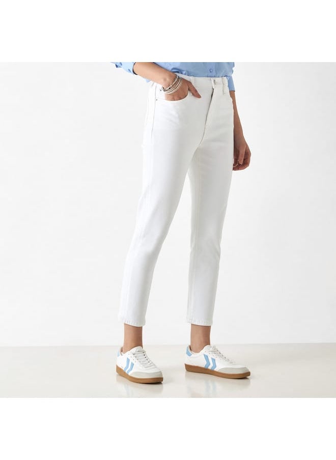 Lee Cooper Lee Cooper Solid Regular Fit Jeans with Pockets  - Image 1