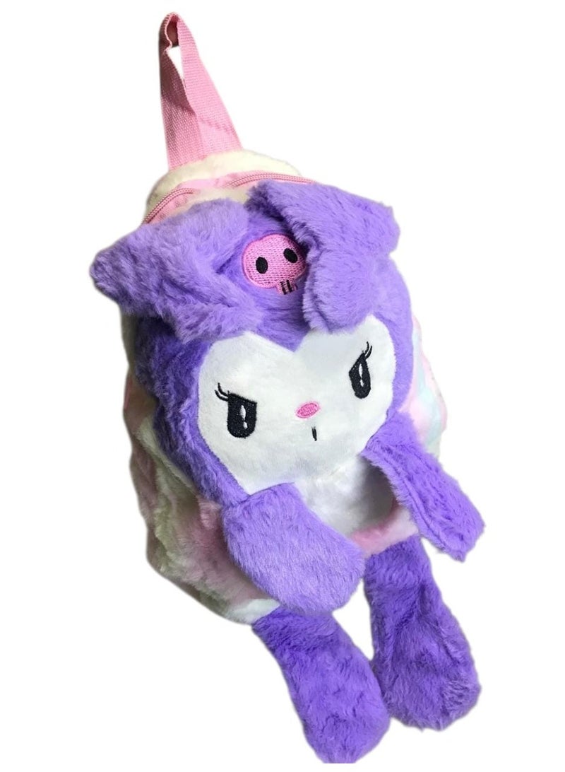 Kids Cartoon Plush Backpack – Single Zipper, Lightweight Design - Image 2