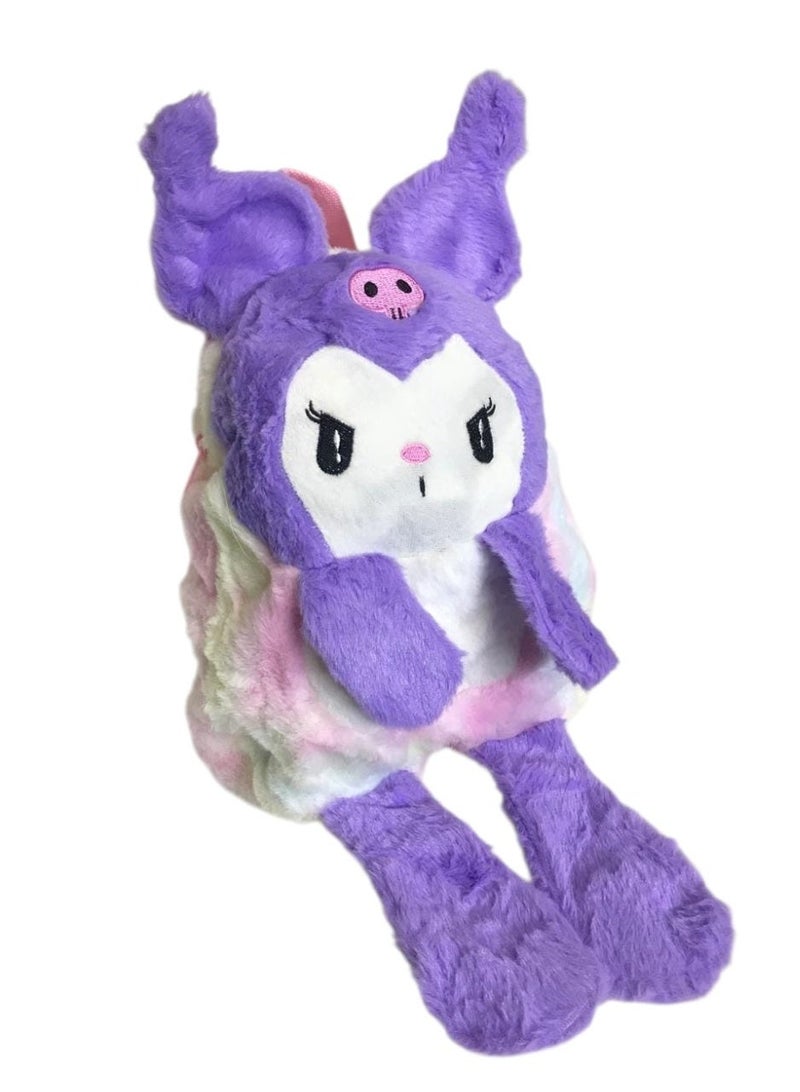 Kids Cartoon Plush Backpack – Single Zipper, Lightweight Design - Image 1