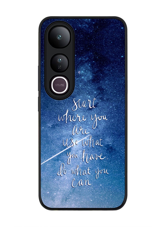 Stylizedd For vivo V50 Lite Case,Slim fit Camera Protection, Shockproof Thin Phone cover  - Start, Use, Do