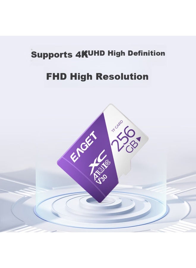 Eaget 256gb Tf Memory Card A1 U3 V30 4k High-speed Durable Memory Card For Xiaomi Surveillance Cameras And Dash Cams - Image 3