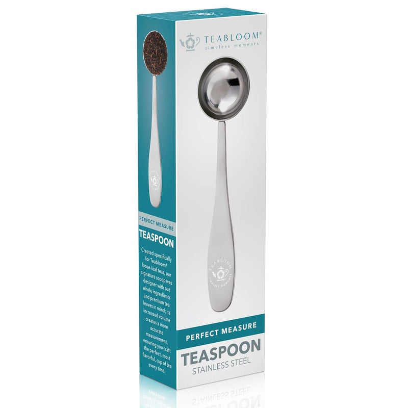 Teabloom Perfect Measure Loose Leaf Tea Spoon - Premium Quality Stainless Steel Tea Scoop â€“ Tea Connoisseur's Choice - Image 3