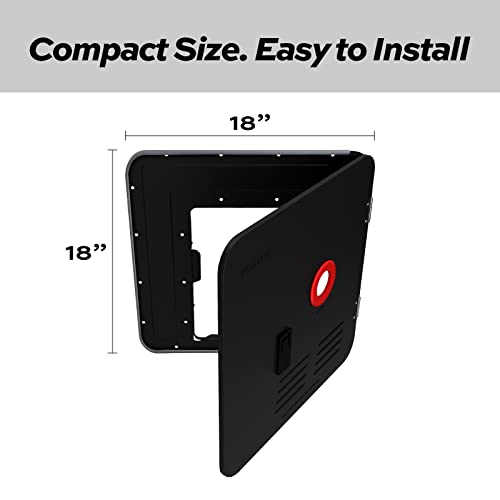 FOGATTI 18 x 18 Inches RV Water Heater Black Door ONLY. Door kit for FOGATTI RV Water Heaters, Galvanized Steel - Image 5