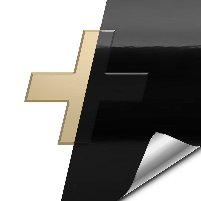 VViViD Vinyl Car Wrap Emblem Gloss Black Compatible with Chevy Bowtie Logo 2 Rolls 118 Inch x 4 Inch