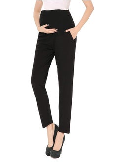 Maternity Pants Comfortable Stretch Over-Bump Women Pregnancy Casual Capris for Work