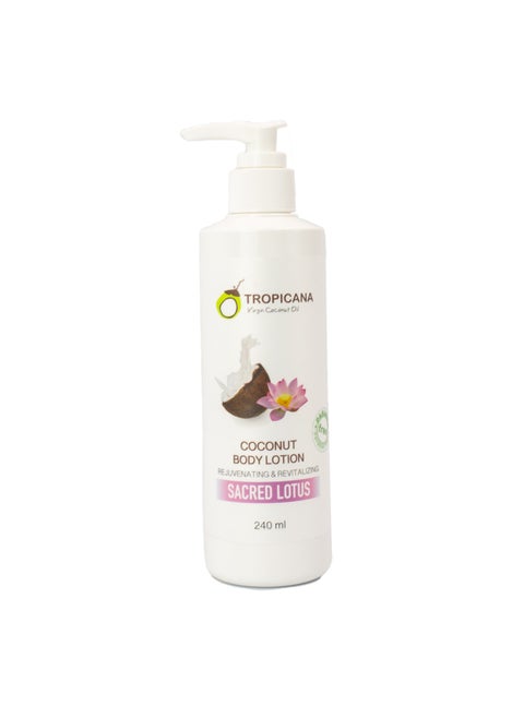 Coconut Body Lotion Rejuvenating And Revitalizing Sacred Lotus 240ml