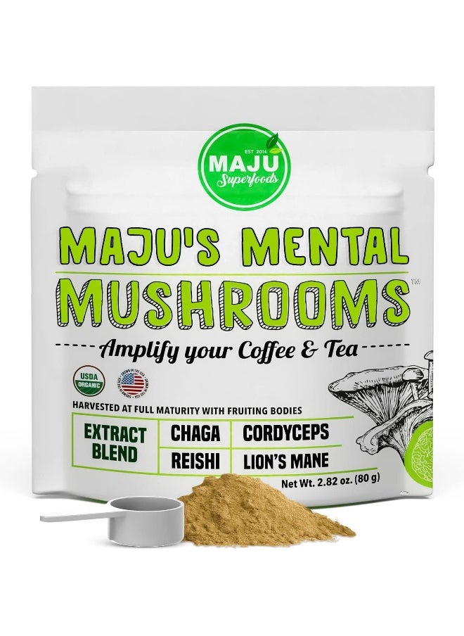 Maju Superfoods MAJU's Mental Mushroom Powder Extract  - Image 1