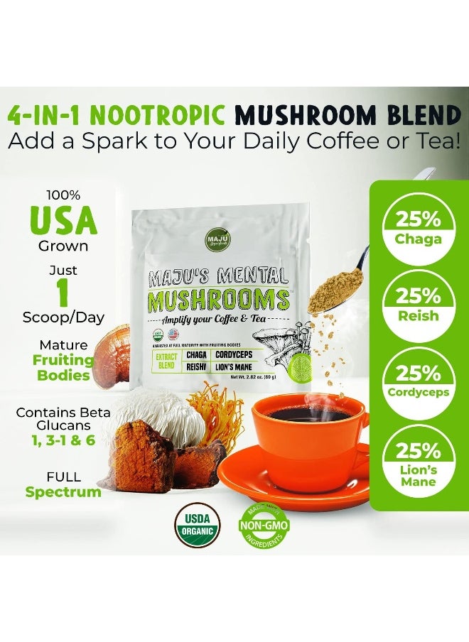 Maju Superfoods MAJU's Mental Mushroom Powder Extract  - Image 2