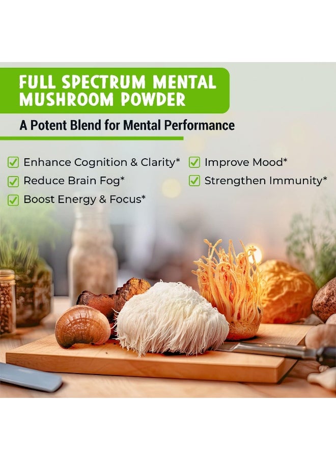 Maju Superfoods MAJU's Mental Mushroom Powder Extract  - Image 3