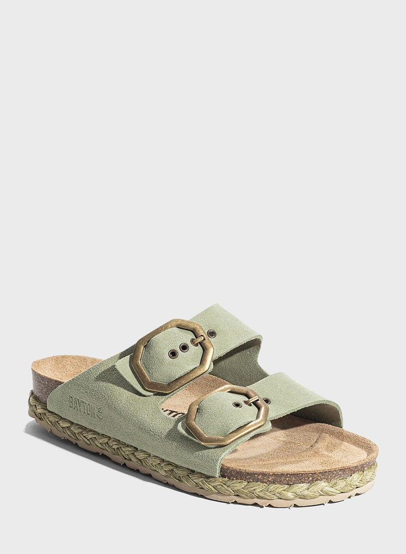 BAYTON Atlas Double Strap Flat Sandals  - Image 3