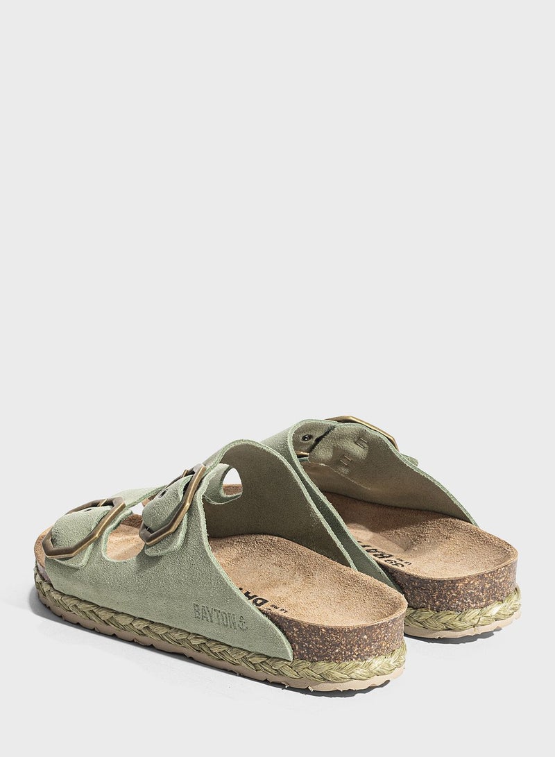 BAYTON Atlas Double Strap Flat Sandals  - Image 5