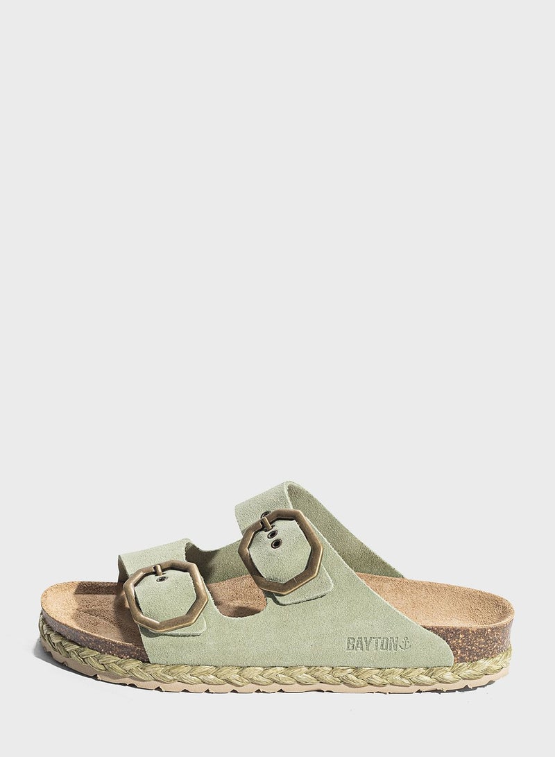BAYTON Atlas Double Strap Flat Sandals  - Image 1