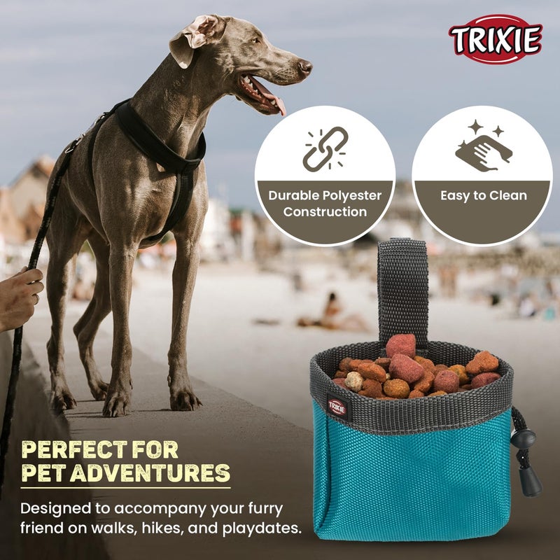 Trixie : - Baggy Snack Bag, Assorted | | Made with Durable Polyester Perfect to Carry on Pet Adventures | Attaches to Your Belt with a Clip and Loop Feature - 8 × 10 cm - Image 5