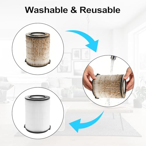 ANBOO 2-Pack VF4000 Replacement Filter for Rigid 72947 Standard Wet dry Vac 5 to 20 Gallon 6-9 Gal Husky Vacuum Compatible WD5500 WD0671 RV2400A RV2600B Vac - Image 5