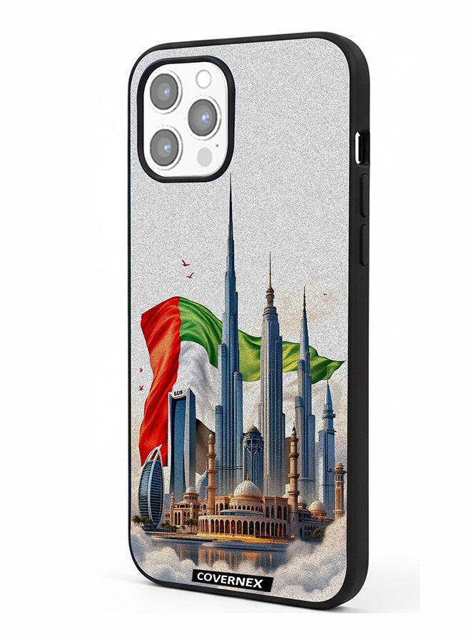 Covernex Apple iPhone 12 Pro Max Protective Case Cover Printed Featuring The Heart Of Emirates - Image 1
