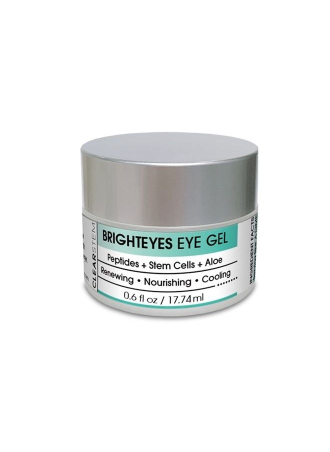 CLEARstem BRIGHTEYES Nourishing Anti-Aging Eye Gel with Collagen Peptides & Aloe, 0.7 Ounce  - Image 1