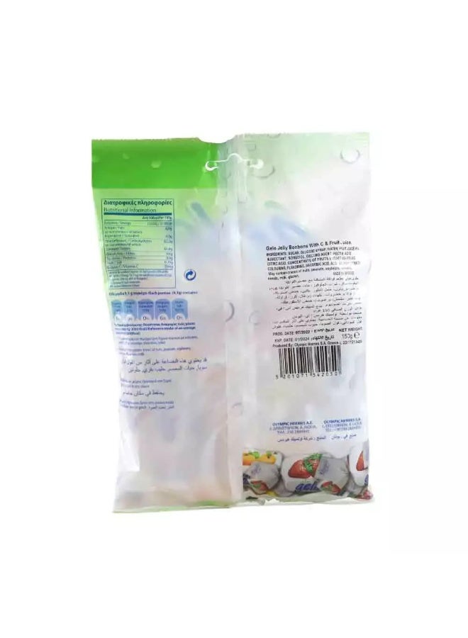Gelo Fruit Jelly Bonbons With Flavours of 6 Fruits, Enriched With Vitamin C & Fruit Juice - 150gm - Image 2