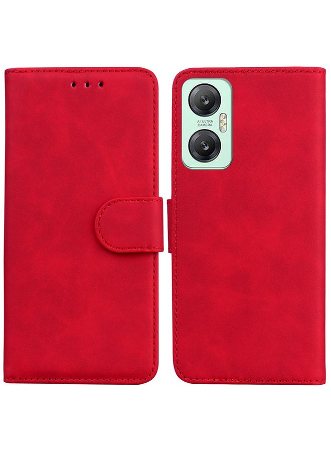 اس-توب جراب لهاتف Infinix Hot 20 5G مصنوع من الجلد بلون نقي وملمس ناعم - Image 1