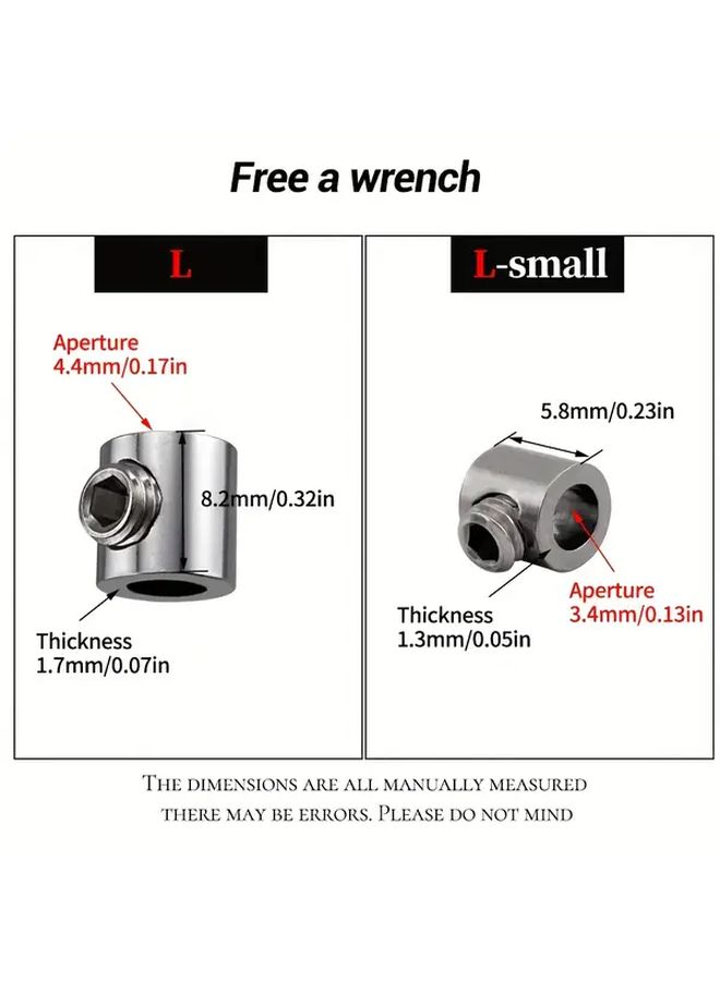 10 Pcs 2mm Wire Rope Clamps Cable Clamps Copper Metal Screw Fixing Hardware Accessories For Outdoor DIY Suspension - Image 2